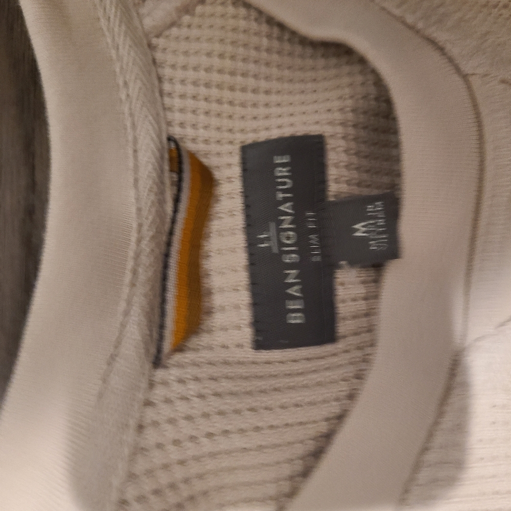 LL Bean Men's Signature Waffle Crew slim fit NWOT